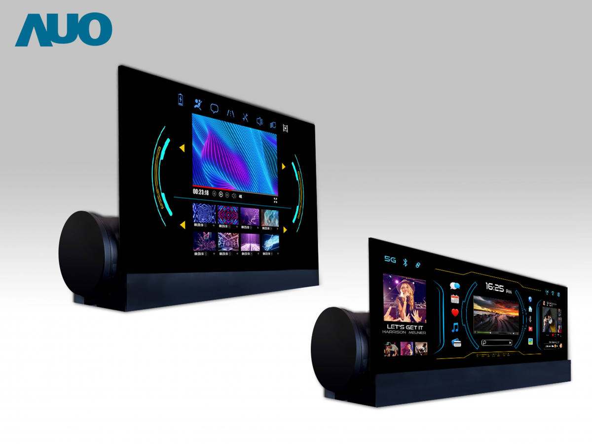 友達14.6吋可捲式Micro LED面板，導入車內資訊、影音娛樂及駕駛安全系統，翻轉智慧移動場域