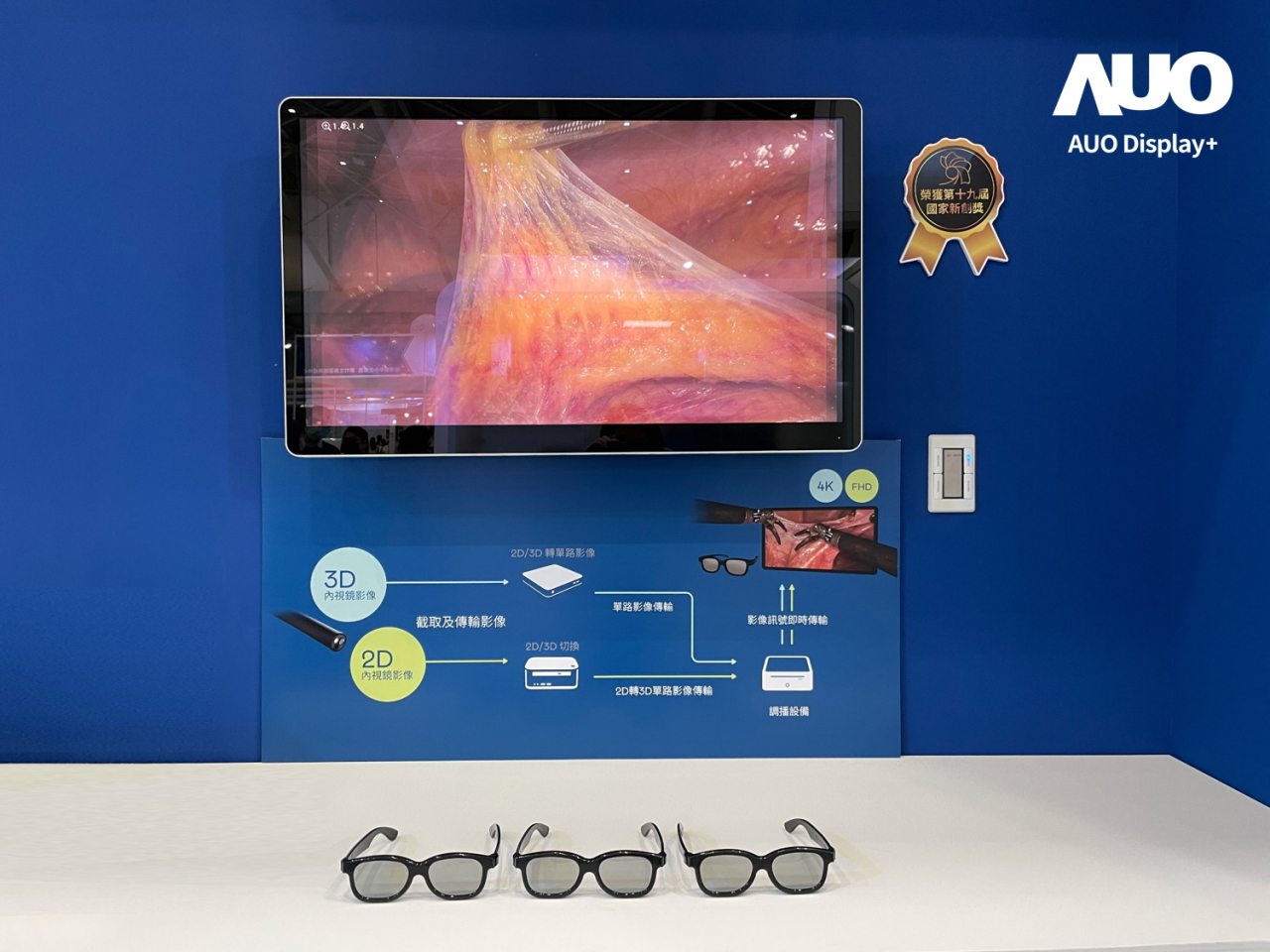 達擎寬視角3D醫療顯示器，協助醫護團隊成員於手術進行時，皆能看到一致性的3D影像，提高溝通效率，使手術更精準、快速完成達擎寬視角3D醫療顯示器，協助醫護團隊成員於手術進行時，皆能看到一致性的3D影像，提高溝通效率，使手術更精準、快速完成