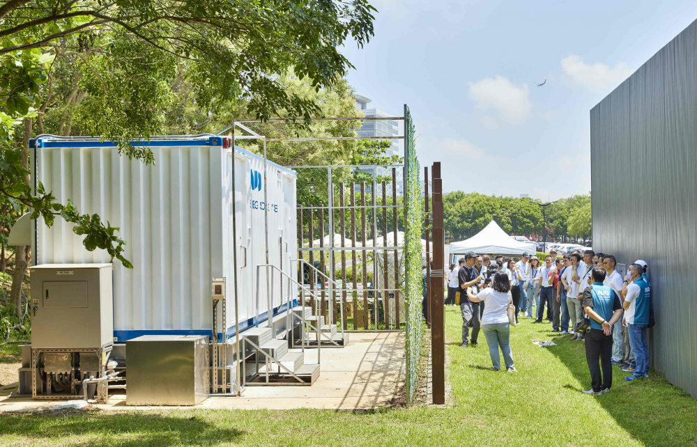 友達西大墩窯文化館建置屋頂全綠電及儲能櫃，為兼具創能儲能的永續綠能場域