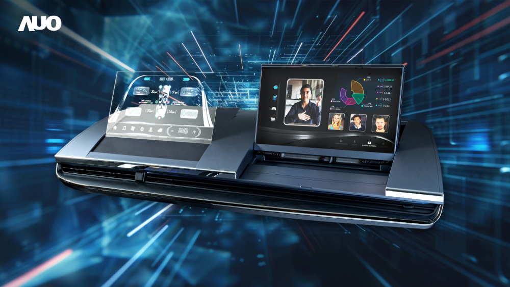 YY易游m6米乐Micro LED Display HMI解决方案打造透明Micro LED前座仪表，呈现信息并保留驾驶视野开阔；亦为副驾驶座乘客打造收放自如的Micro LED屏幕，在不影响显示质量的前提于显示区内建镜头，让用户能与视讯对象直接眼神接触，提供绝佳的双向沟通体验