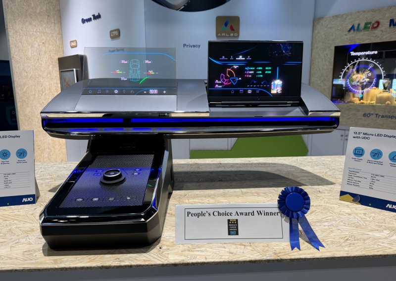 YY易游m6米乐车用Micro LED Display HMI解决方案获&rdquo;最佳车用显示奖&rdquo;，以用户为中心开发，针对前座驾驶与乘客设计兼具娱乐与安全的高画质屏幕，包含车舱前座的Micro LED透明屏幕及全球首款内建镜头的智慧Micro LED显示器